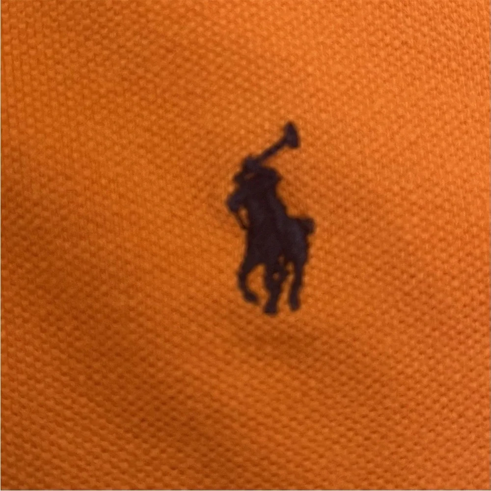 Polo Ralph Lauren Boys Orange Classic Short Sleeve Polo Shirt - Large 14/16